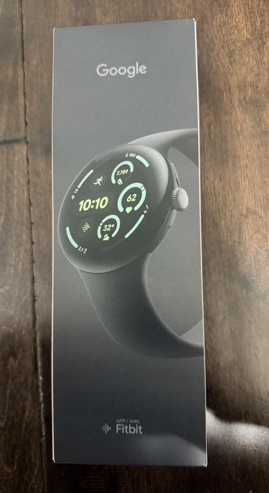 NEW Google Pixel Watch 3 – 45mm Wifi – Matte Black Aluminum Case -Obsidian Band
