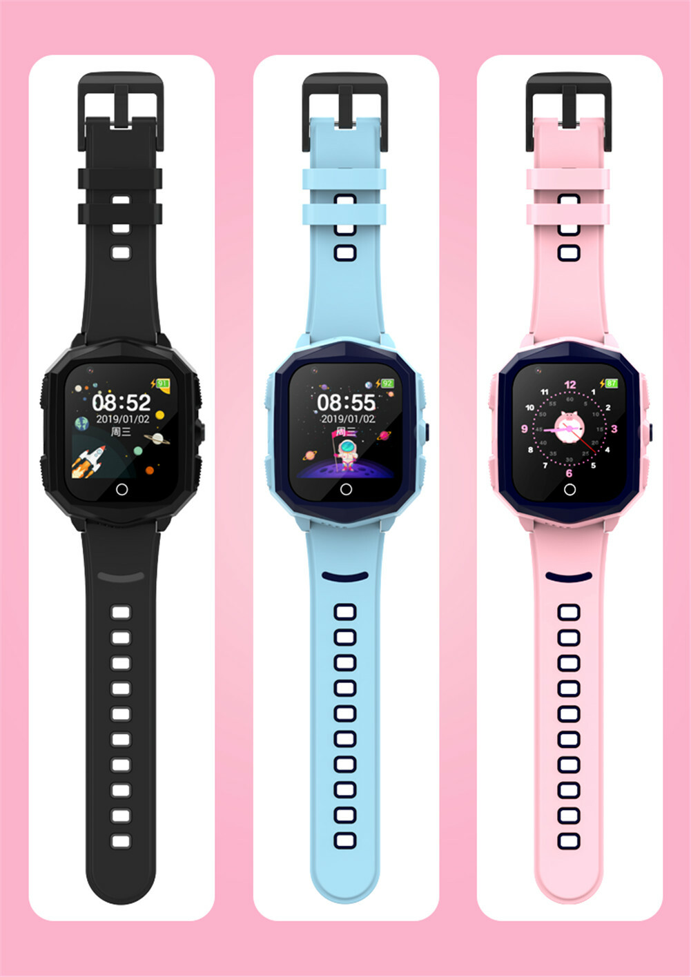 4G Smart Watch for Kids Video Call SOS IP67 Waterproof Child Smartwatch Camera