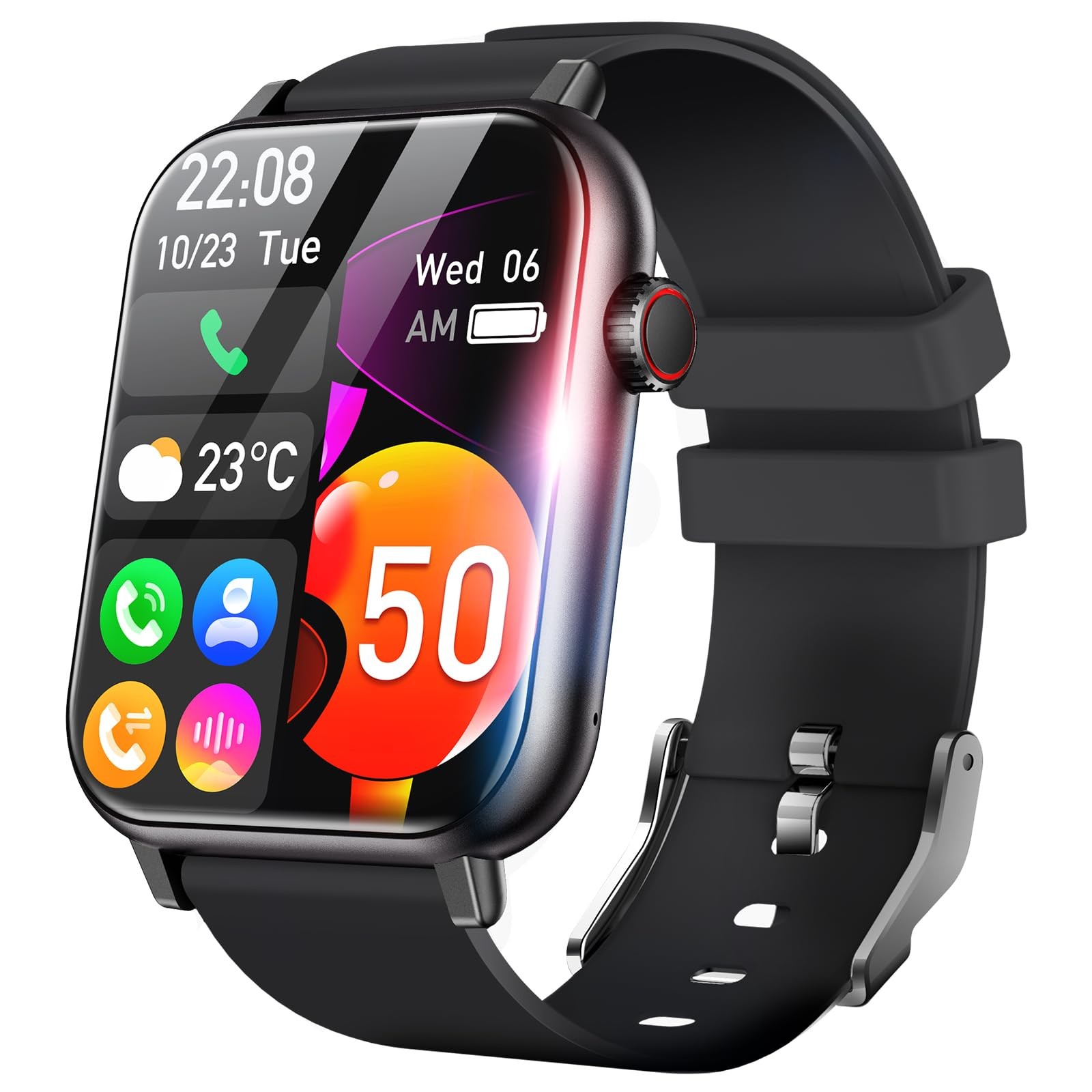 Reloj Inteligente Pulsera Impermeable Bluetooth Para Android y iOS iPhone 2026