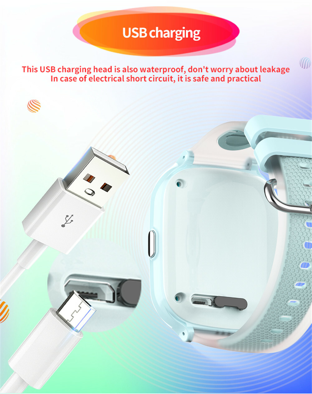 Anti-Lost Kids Smart Watch Camera 4G Phone Watch SOS Call Boys Girls Wristwatch