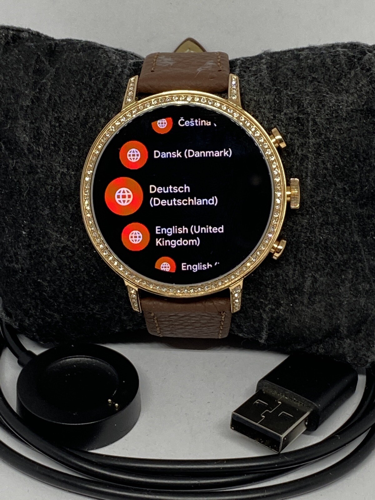 Fossil Gen 4 Authentic Digital Dial Smart Watch Custom Band FTW6011 LT447