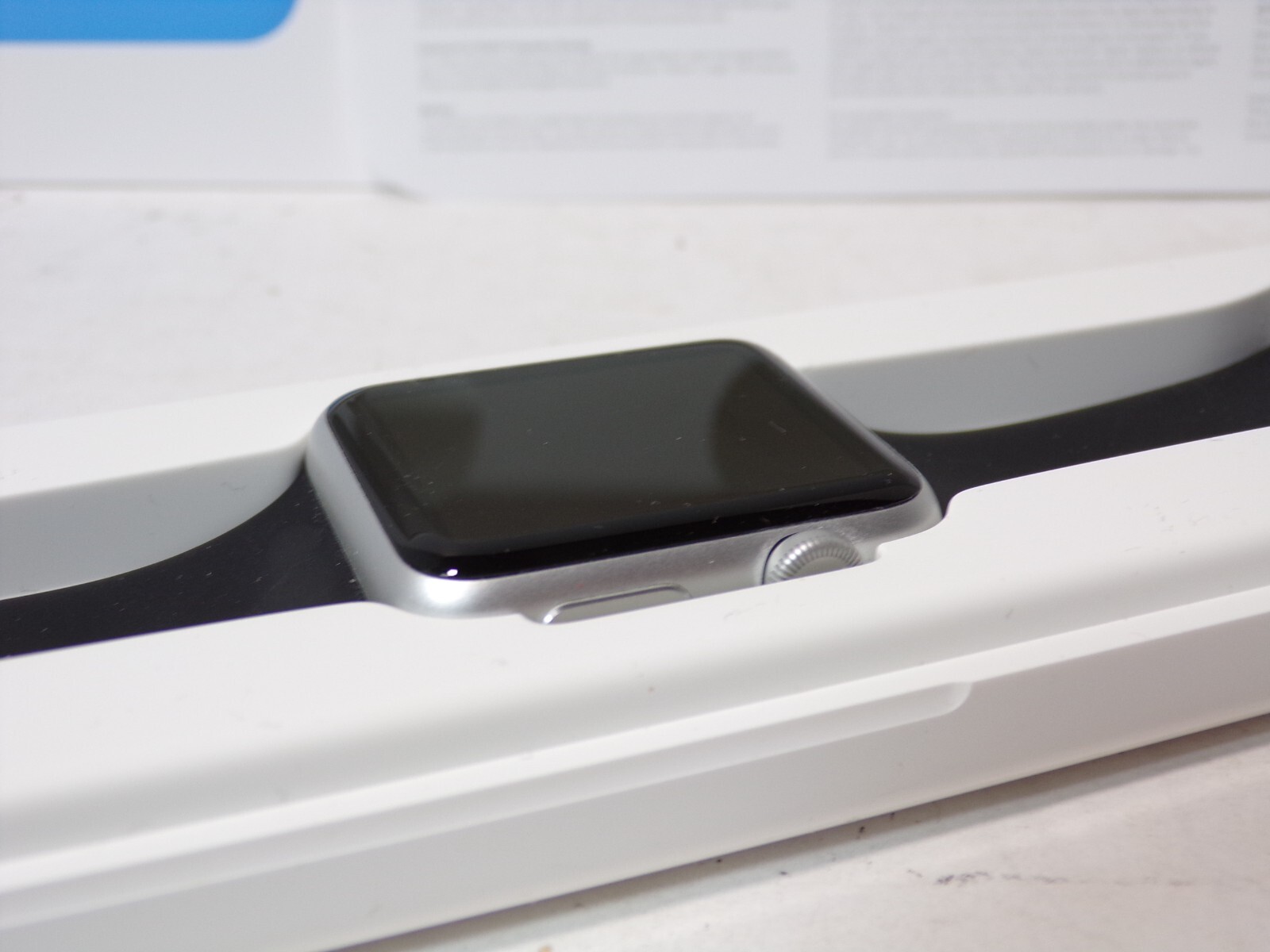 Apple Watch Sport Gen 1 w/ Blue Sport Band 316L Stainless Steel Pin 110724WT2
