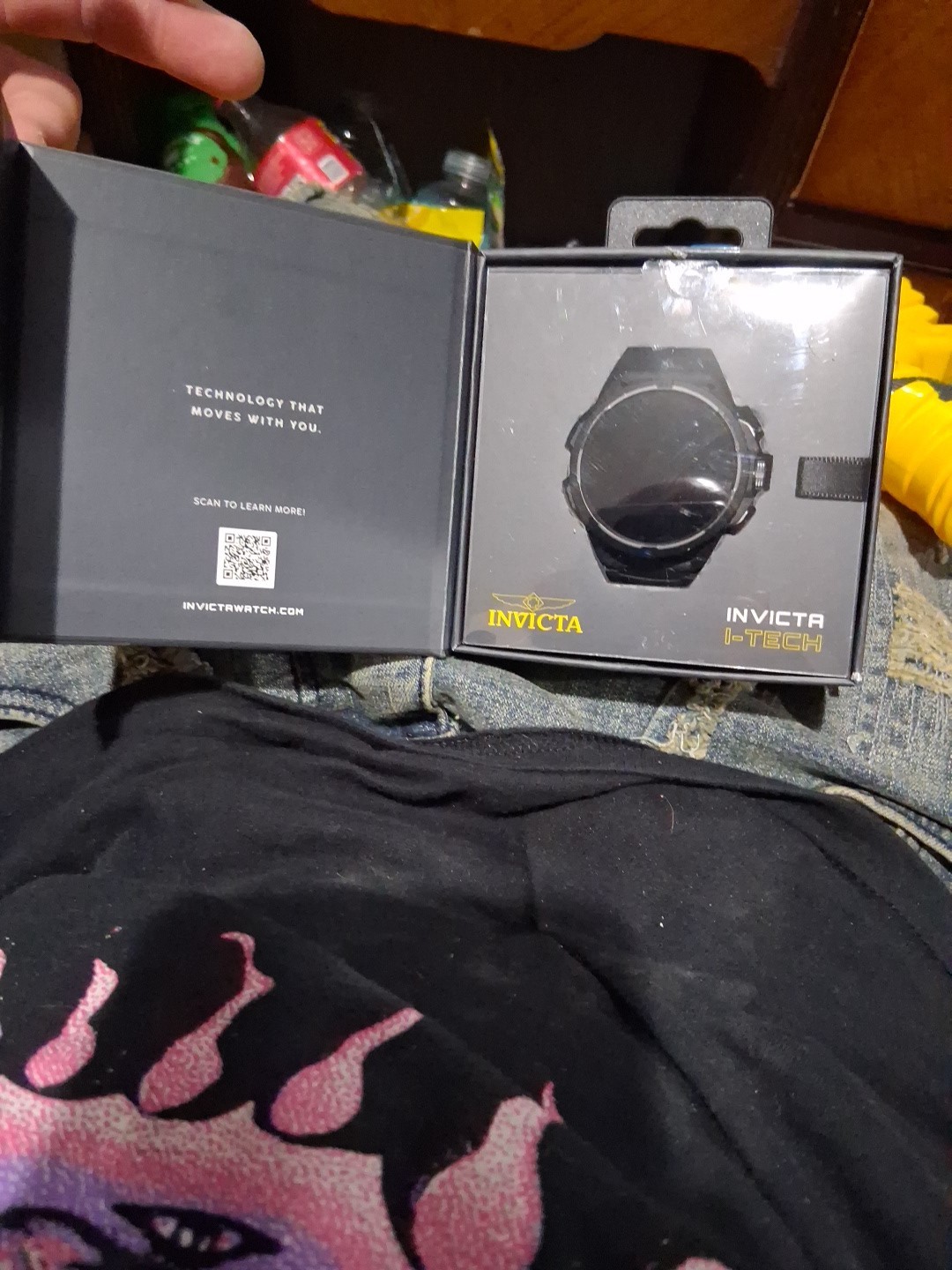 Invicta I-TECH ITECH-009 Smartwatch GPS Bluetooth Calling Black 1.48in
