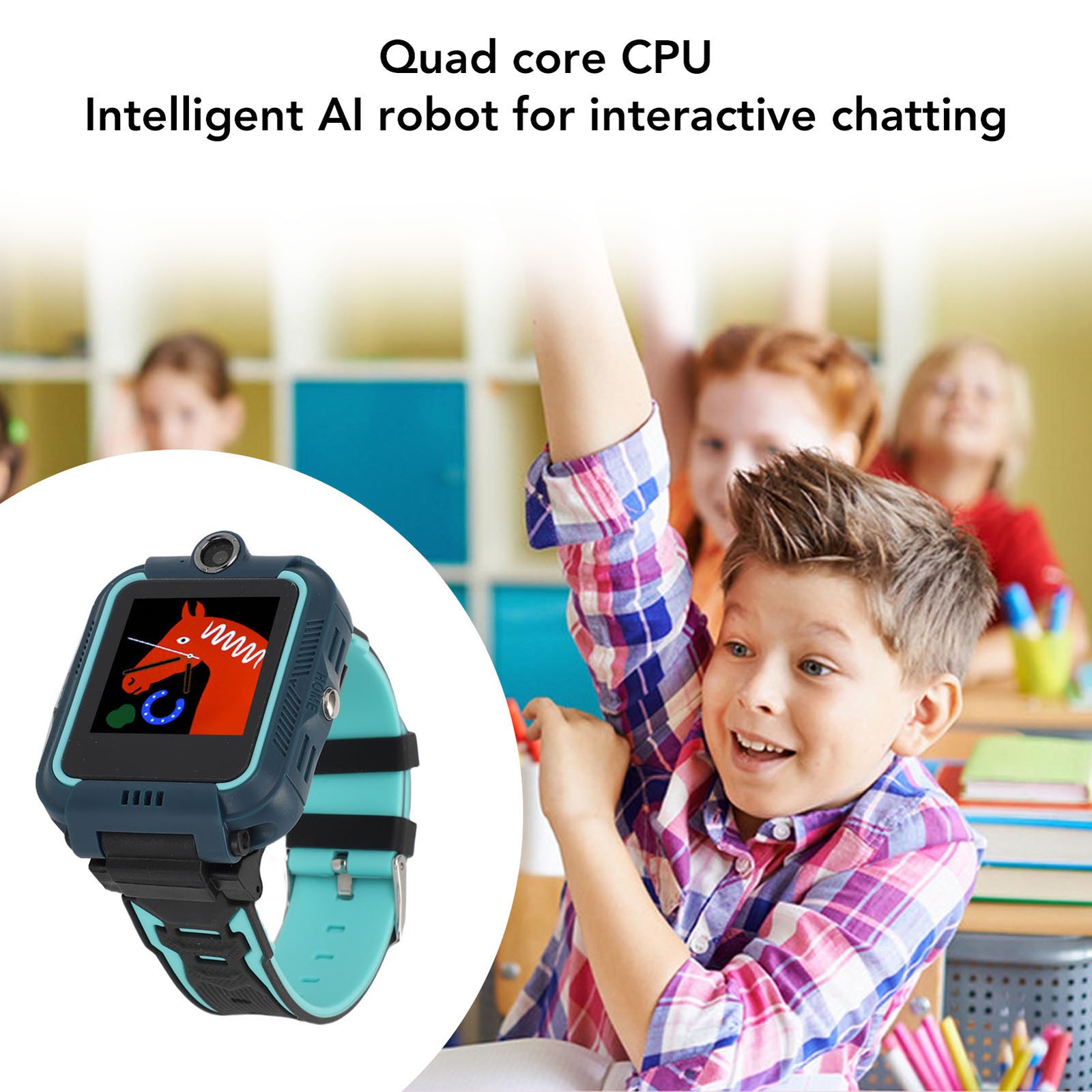 4G Toddlers Smartwatch 1.4 Inch HD Touchscreen Video Calling Camera Music P ZYJY