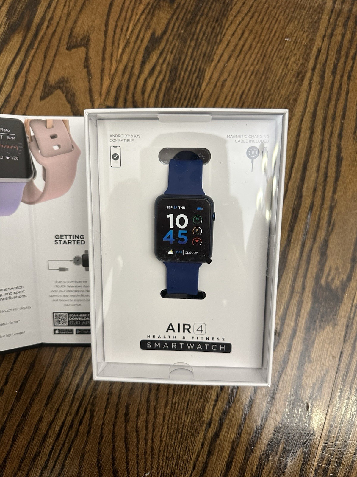 New Open Box iTouch Wearables Air 4 Smartwatch – Blue