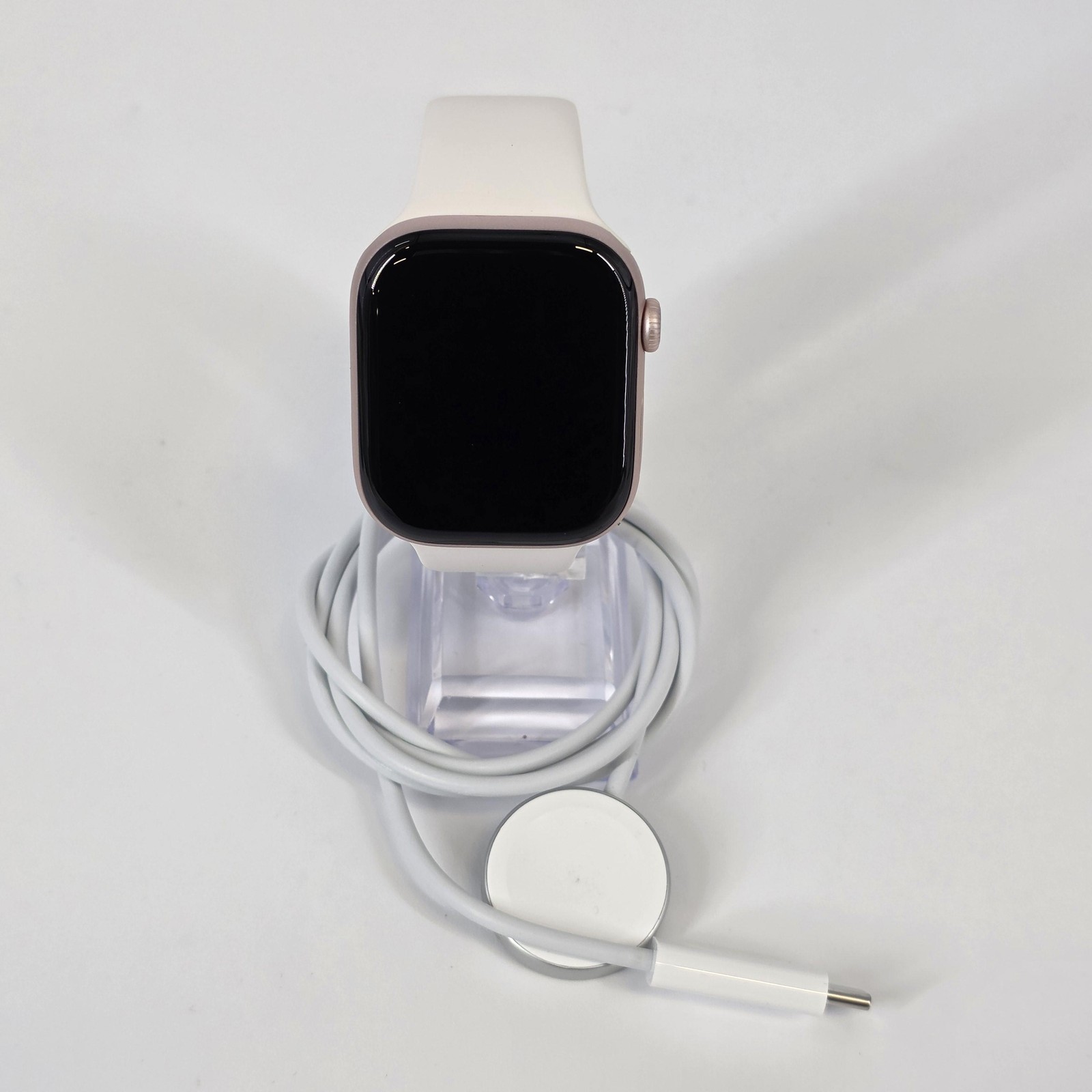 Apple Watch (Series 10) 46mm Rose Gold Aluminum (GPS) w/ Light Blush Sport -9/10