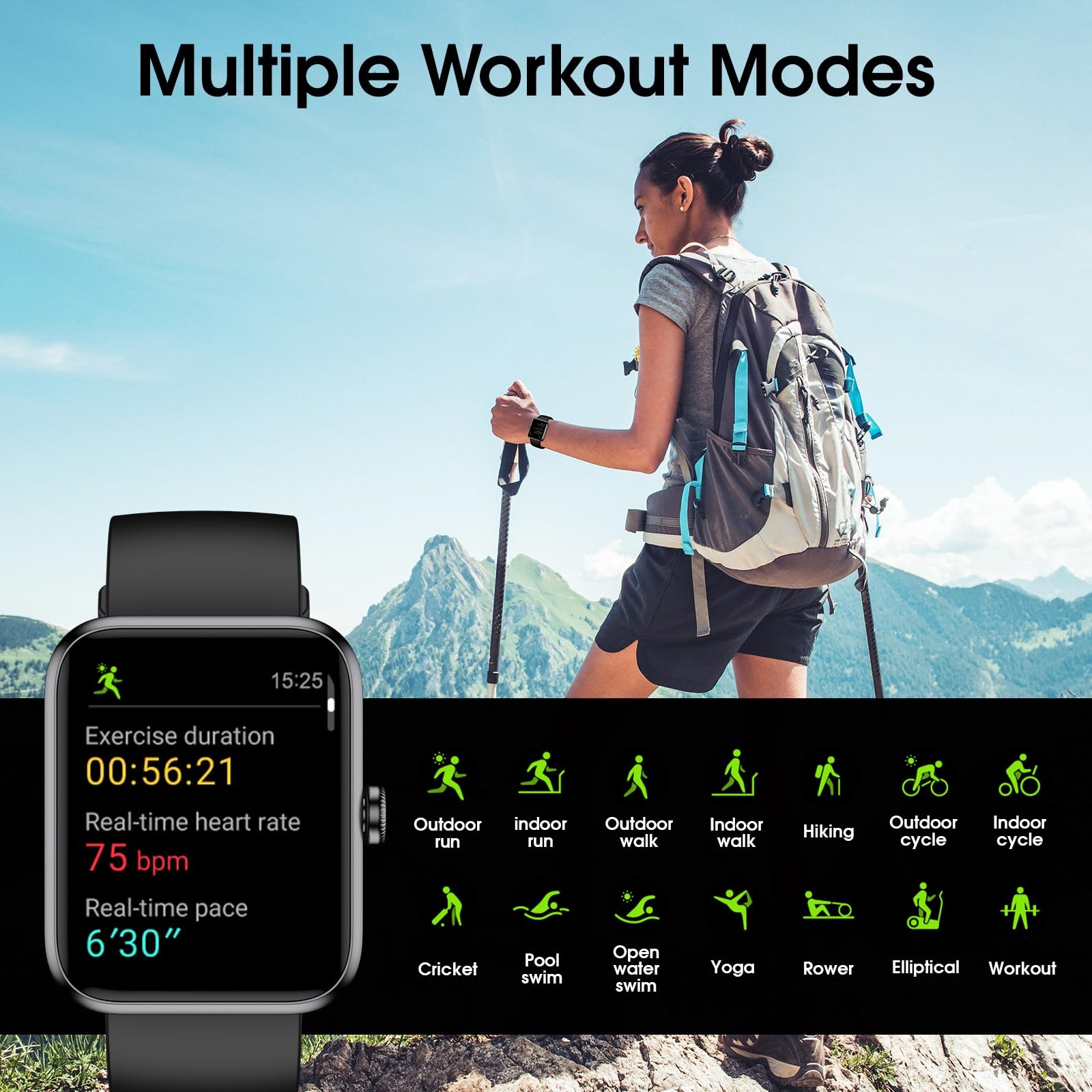 , Fitness Tracker with Heart Rate, , Sleep Tracker