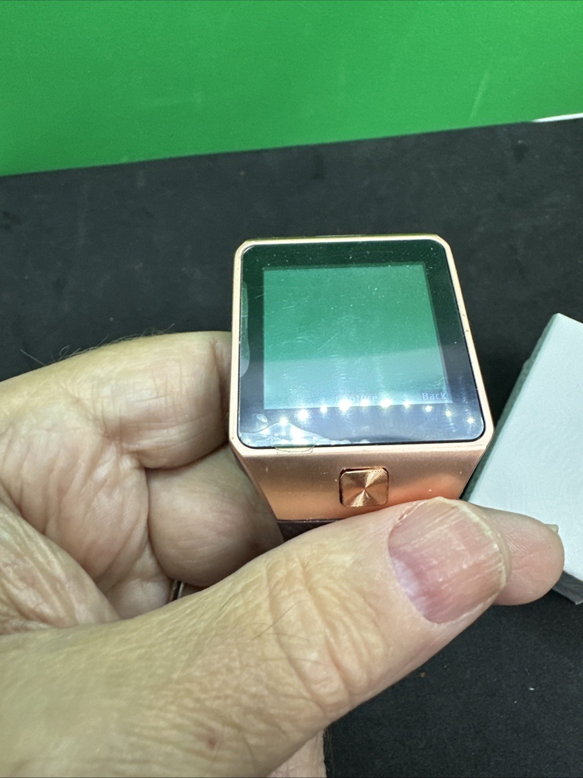 Rose Gold Smart Watch Bluetooth Phone for Android Stainless Steel A5. Works