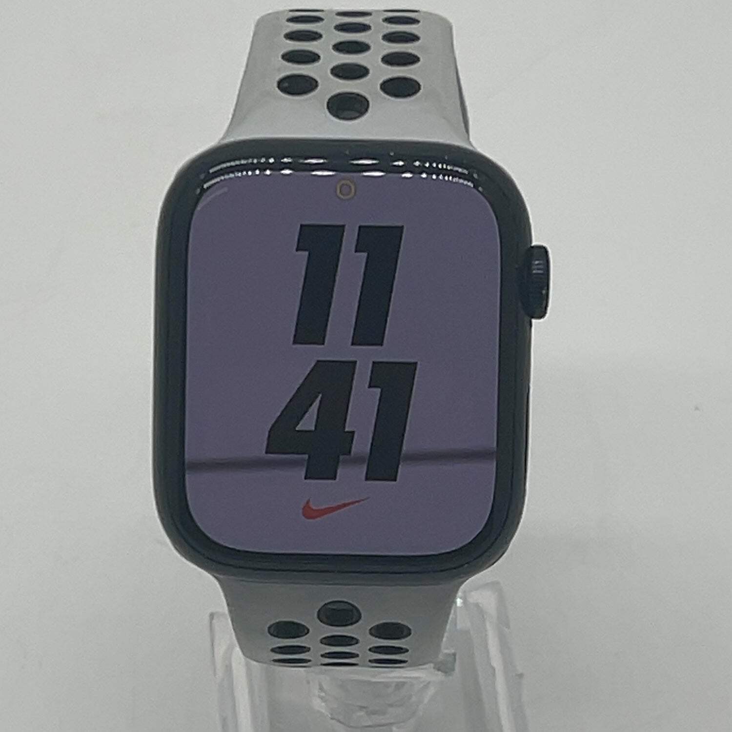 GPS Only Apple Watch Series 7 45MM Rose Gold Aluminum White Sport Band MKNX3VC/A