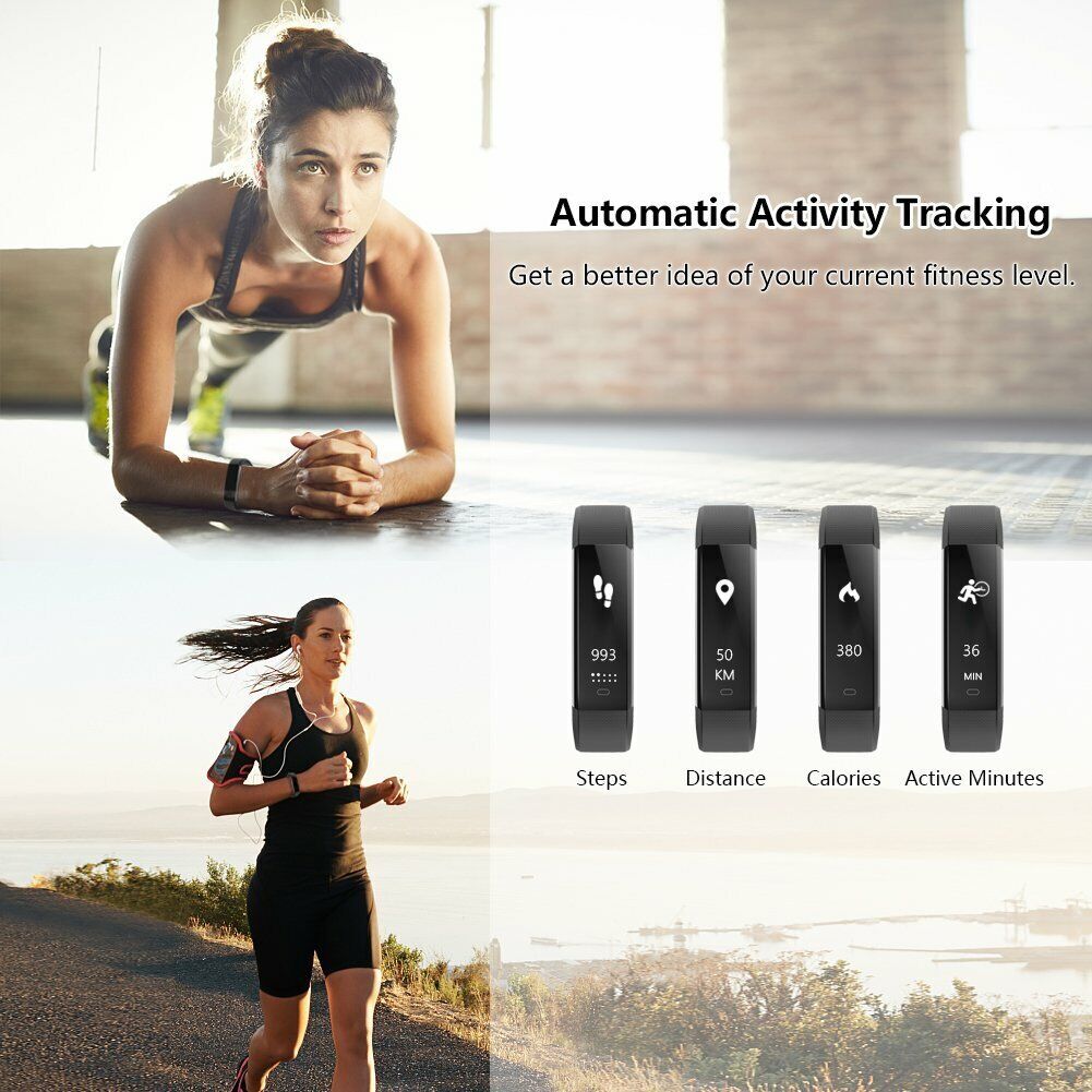 USA Sports Fitness Tracker Watch Heart Rate Blood Pleasure Activity Monitor Lot