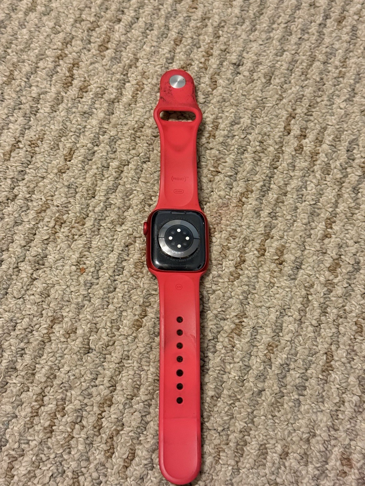 Apple Watch Series 8 41mm Aluminum Case with Sport Band – (PRODUCT)RED, M/L…