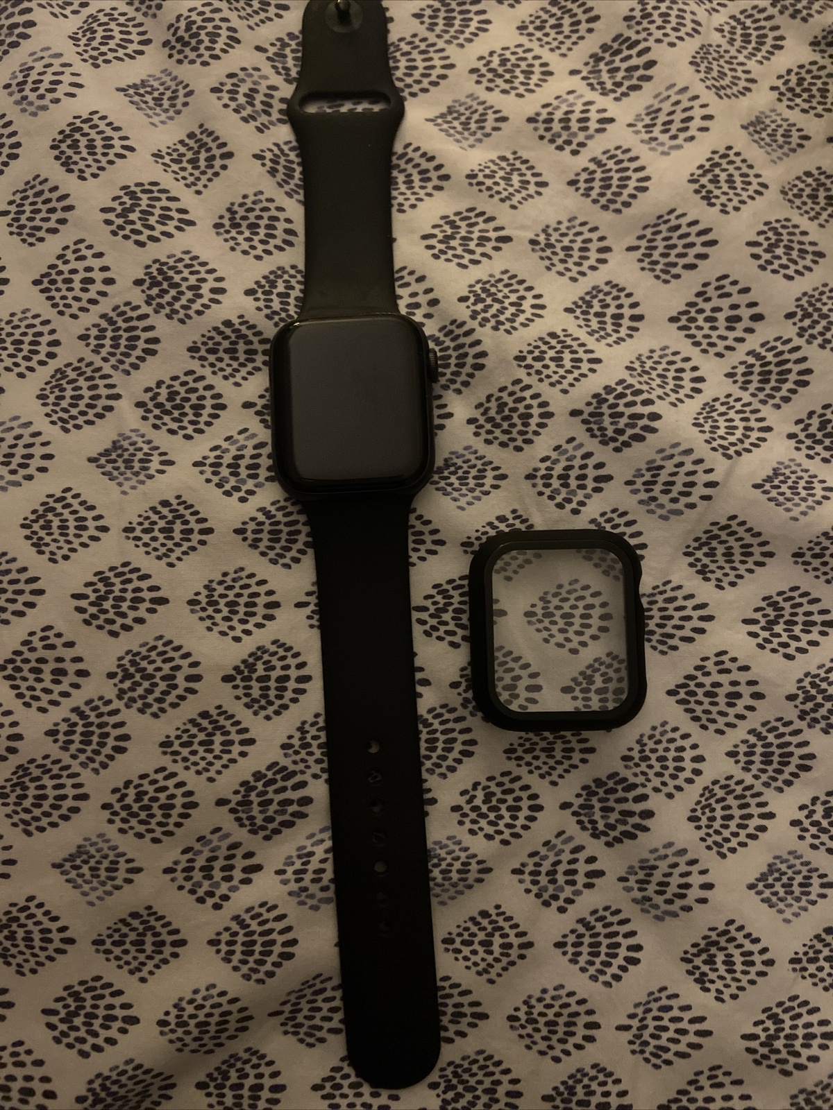 Apple Watch Series 6 44mm Space Gray Aluminum Case with Black Sport Band -…
