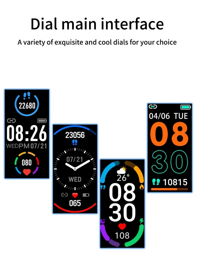 M7 Smart Band Watch Bracelet Wristband Fitness Tracker Blood Pressure Heartrate
