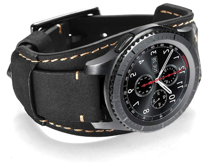 Leather Wristwatch Band for Samsung Galaxy Watch 5 Pro/Watch 4/Classic 42mm 46mm