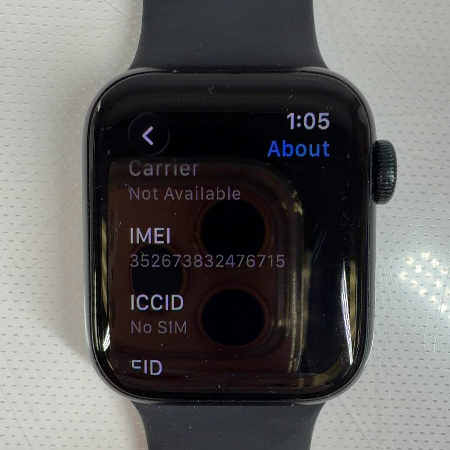 Unlocked Apple Watch SE 3 40MM Midnight Aluminum Black Sport Band MEP94LW/A