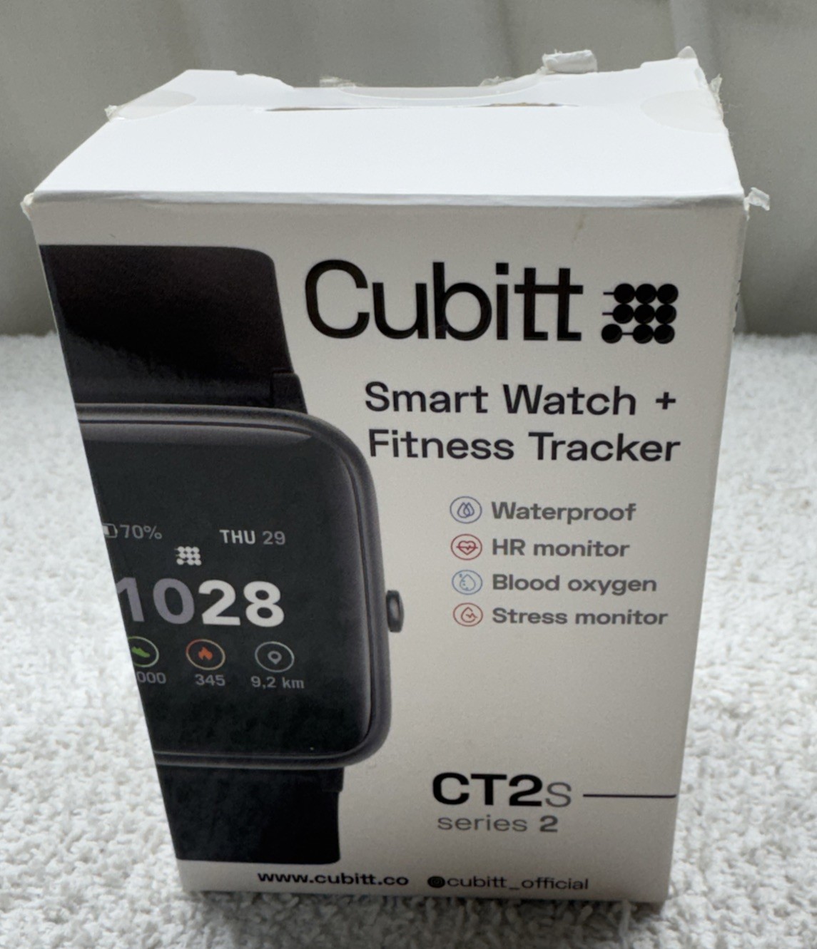 Cubitt CT2S Series 2 Smartwatch Fitness Tracker Rose Gold BN5