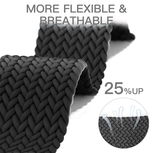 1 Pack Nylon Strap Compatible with Garmin Venu 3/4 45mm and Forerunner 265/255 W