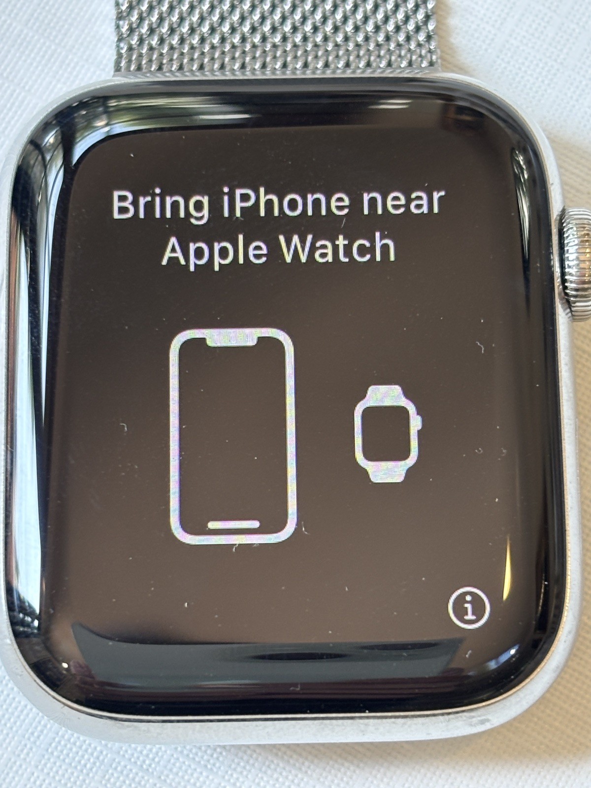 Apple Watch Series 6 44mm Stainless Steel GPS+Cellular LTE Milanese Band