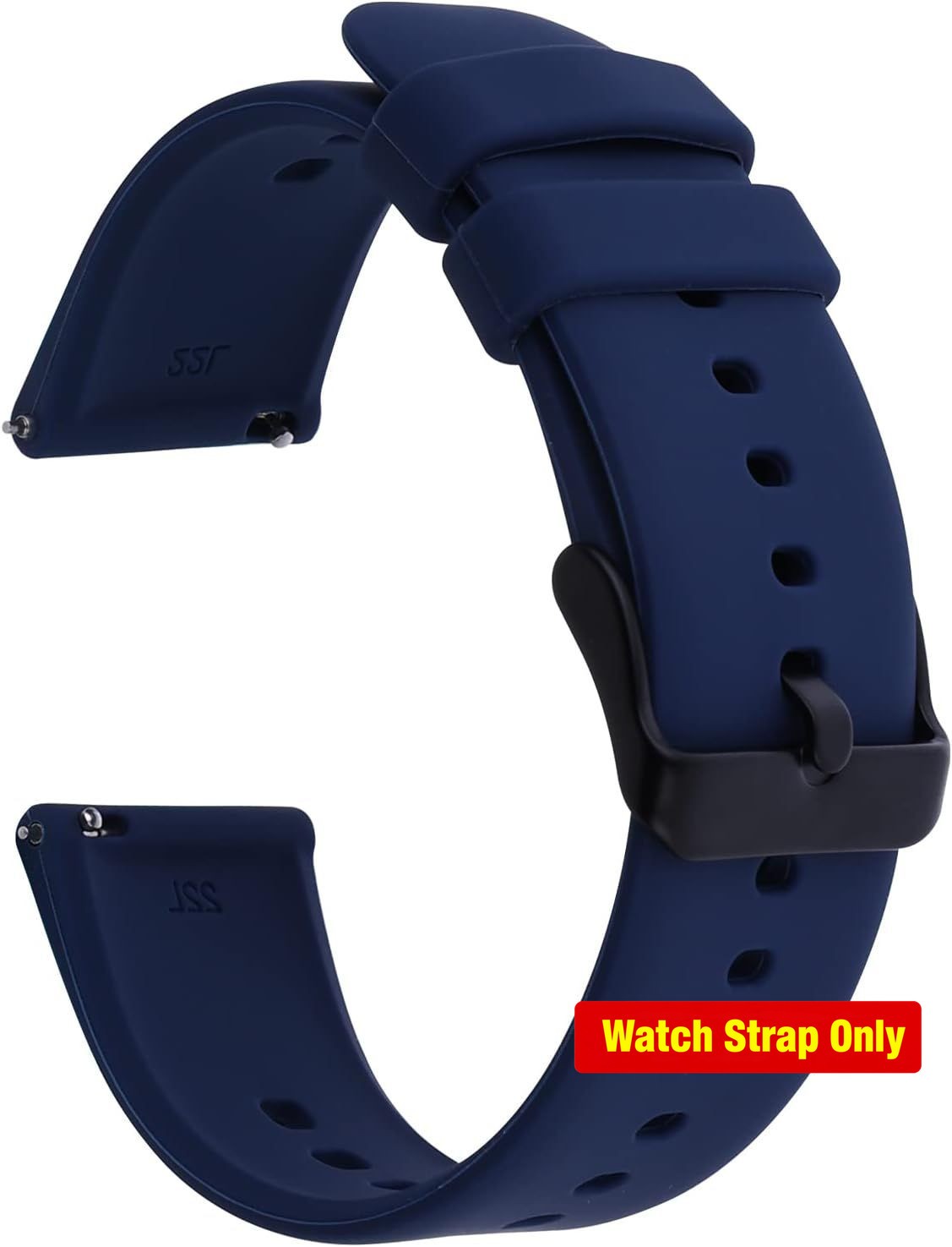 Waterproof Silicone Watch Bands for Men and Women, Soft Rubber Replacement Strap