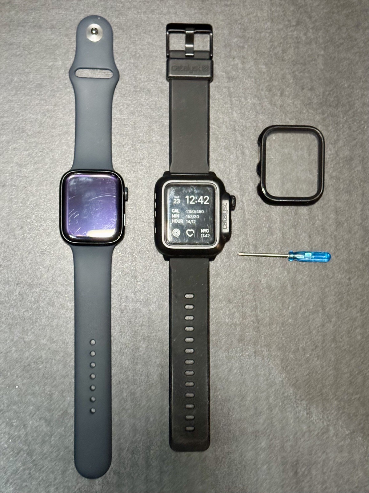Apple Watch Series 7 45mm (GPS + Cellular) W/ Catalyst Case Excellent Condition