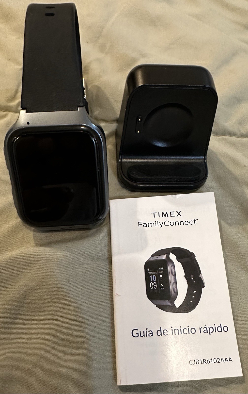 Timex Family Connect Senior 4G Smart Watch Black 4G LTE GPS SOS