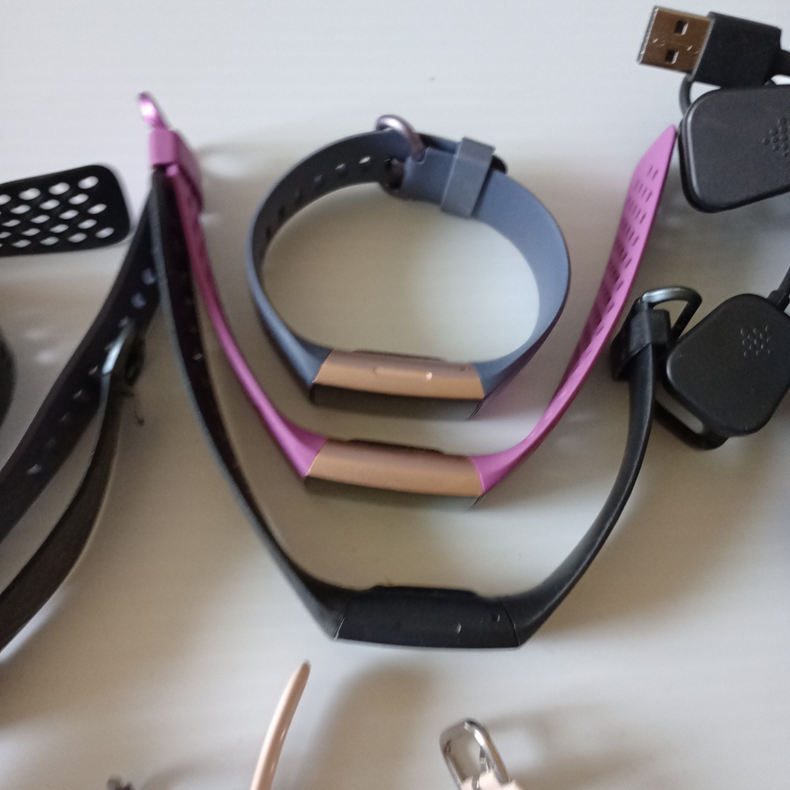 Lot of 12 Fitbit Charge 3 & 4 Fit Watches Untested parts *READ FB417,FB410,FB409