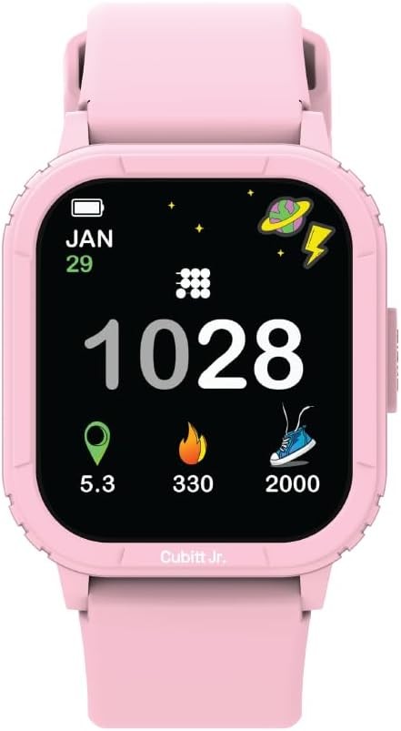 Cubitt Jr. Kids Smartwatch Fitness Tracker, Heart Rate, Sleep, Steps, Games, …
