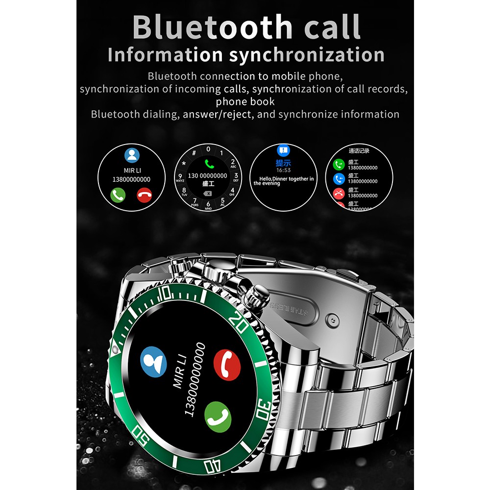 AW12 Smart Watch for Men & Women – Bluetooth Call, Waterproof Fitness Tracker, S