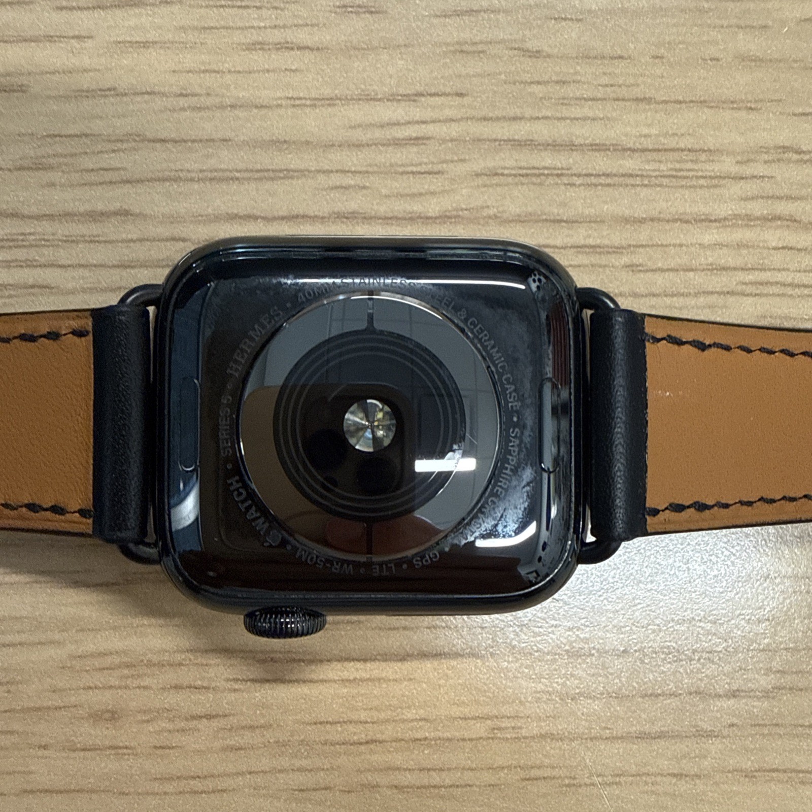 🚀 Apple Watch Series 5 Hermes 40mm Space Black Noir Tour Leather Straps