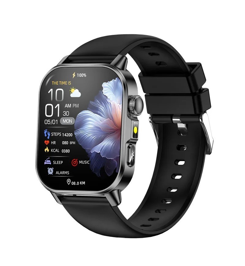 ET571 ECG+PPG 2.0″ Smart Watch Bluetooth Call Health Monitoring IP68 Waterproof