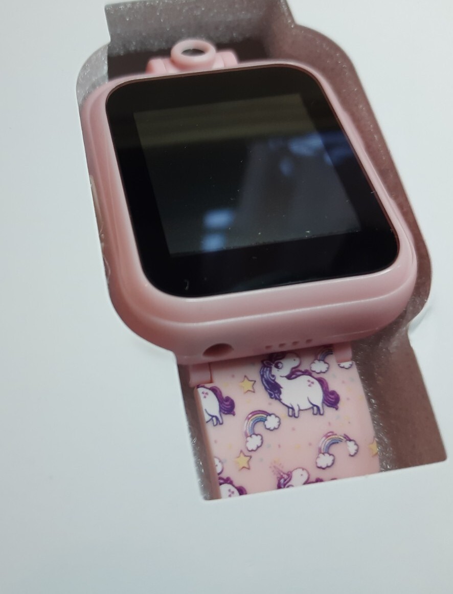 PLAYZOOM Kid’s 2 Pink Unicorn Print Tpu Strap Smart Watch 41mm