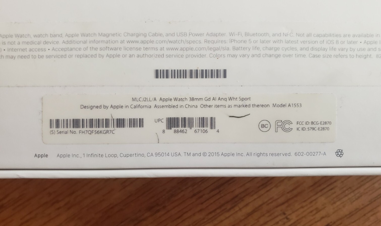 Apple Watch Series 7000 Box Only (+ Band)