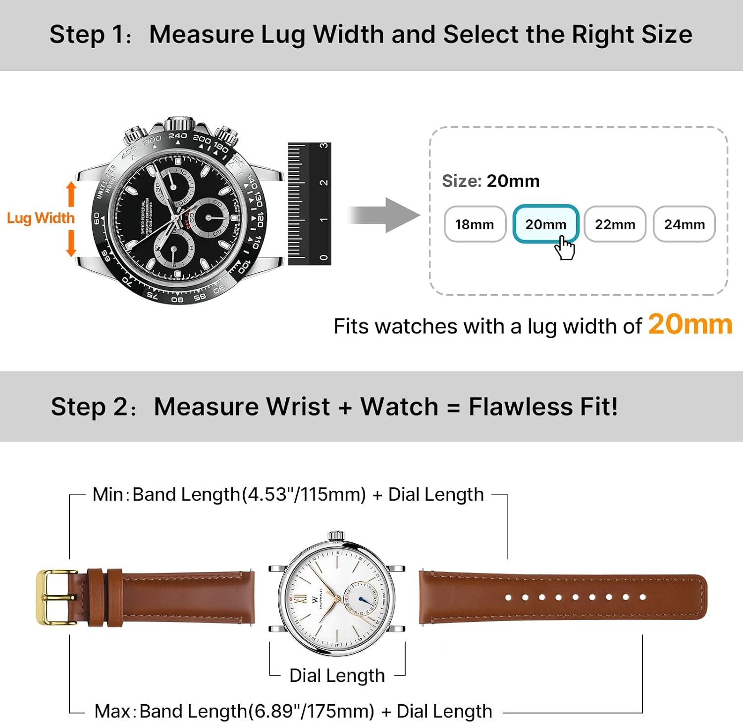 2 Pack Leather Case For Garmin Vivoactive 6/5, Venu Sq/Sq 2, Samsung Galaxy 7/6/