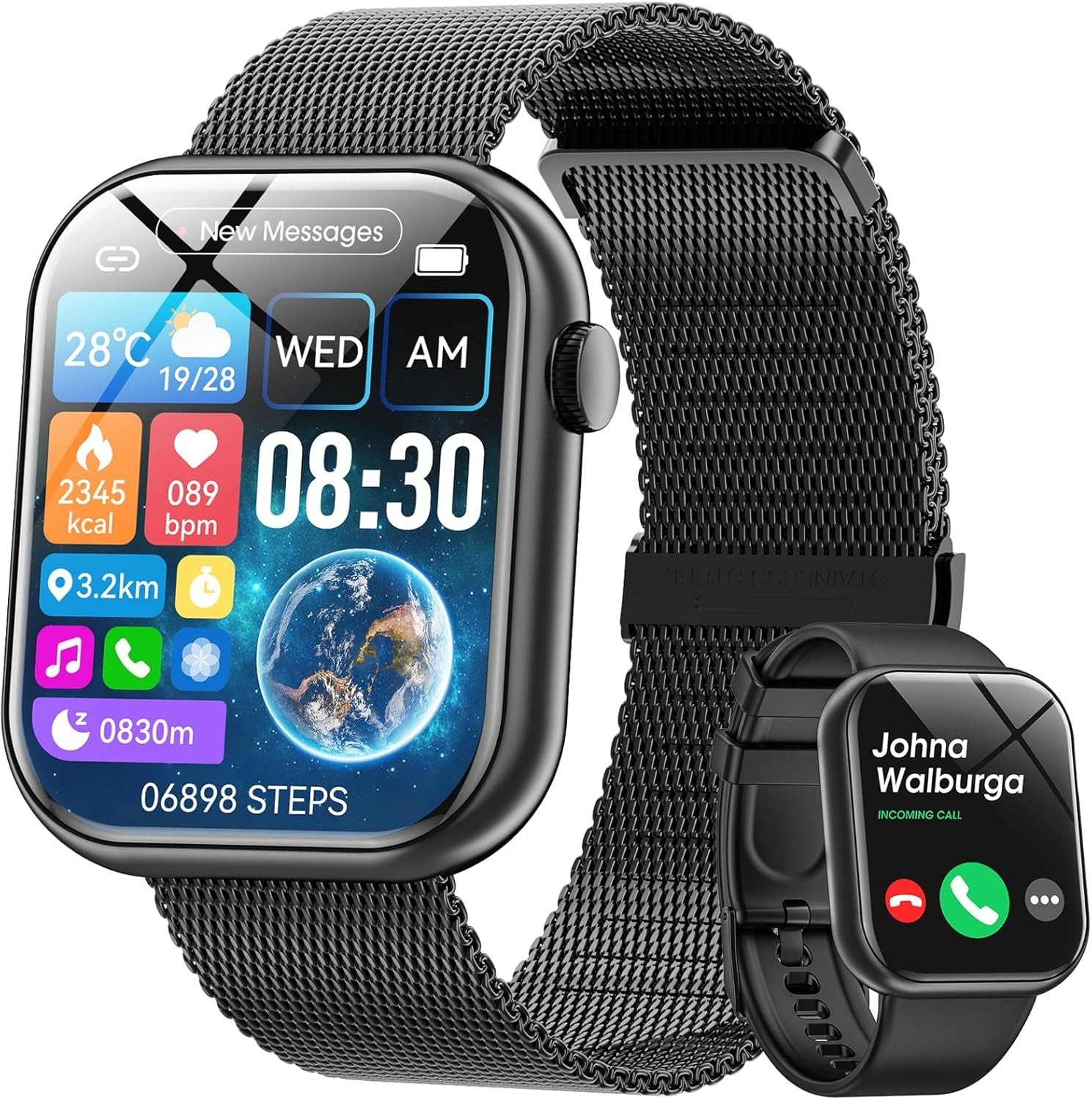 Women’s Smart Watch Bluetooth SmartWatch For Apple iPhone iOS and Android