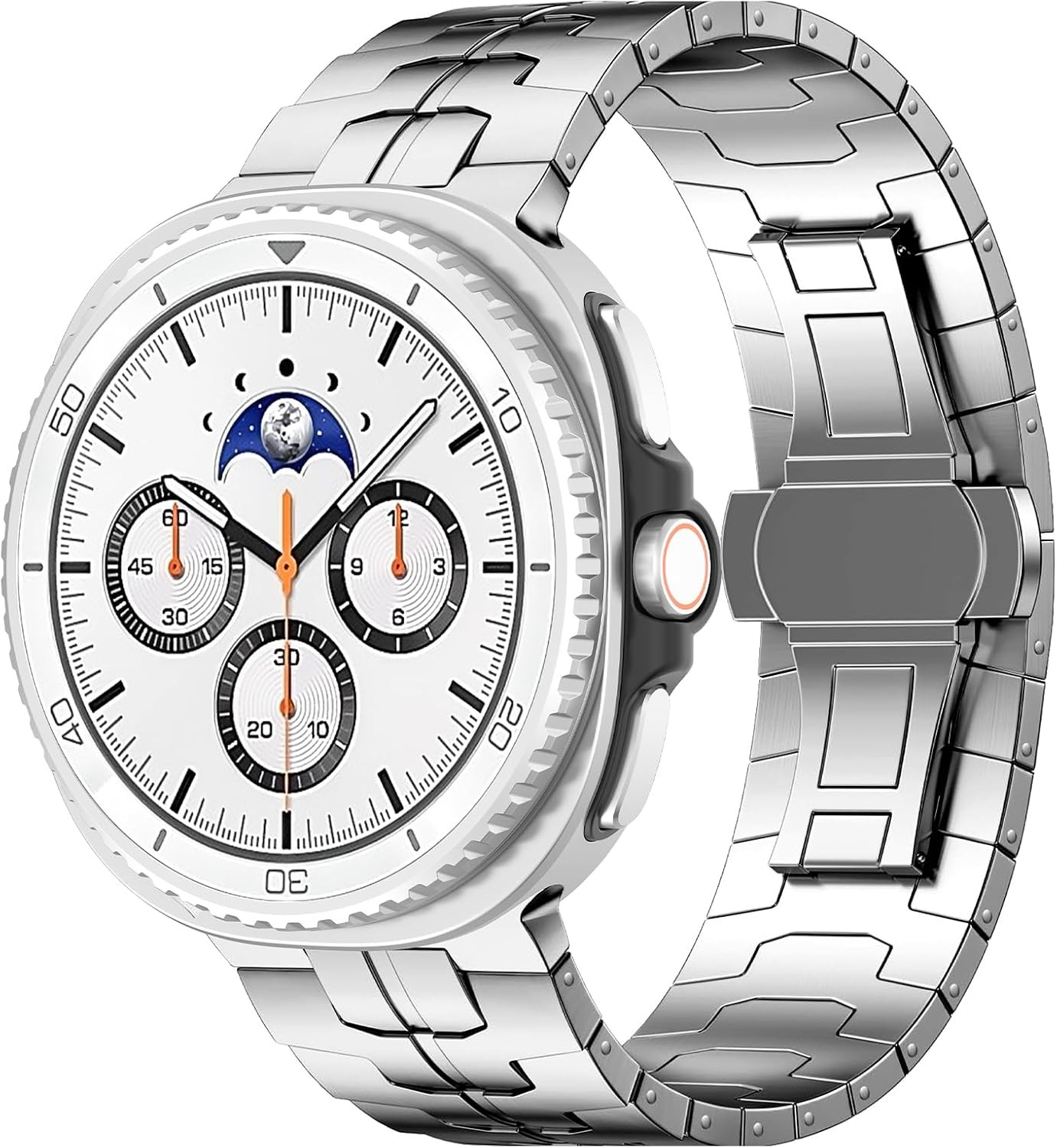 Metal Stainless Steel Strap Compatible with Samsung Galaxy Watch 40mm 44mm