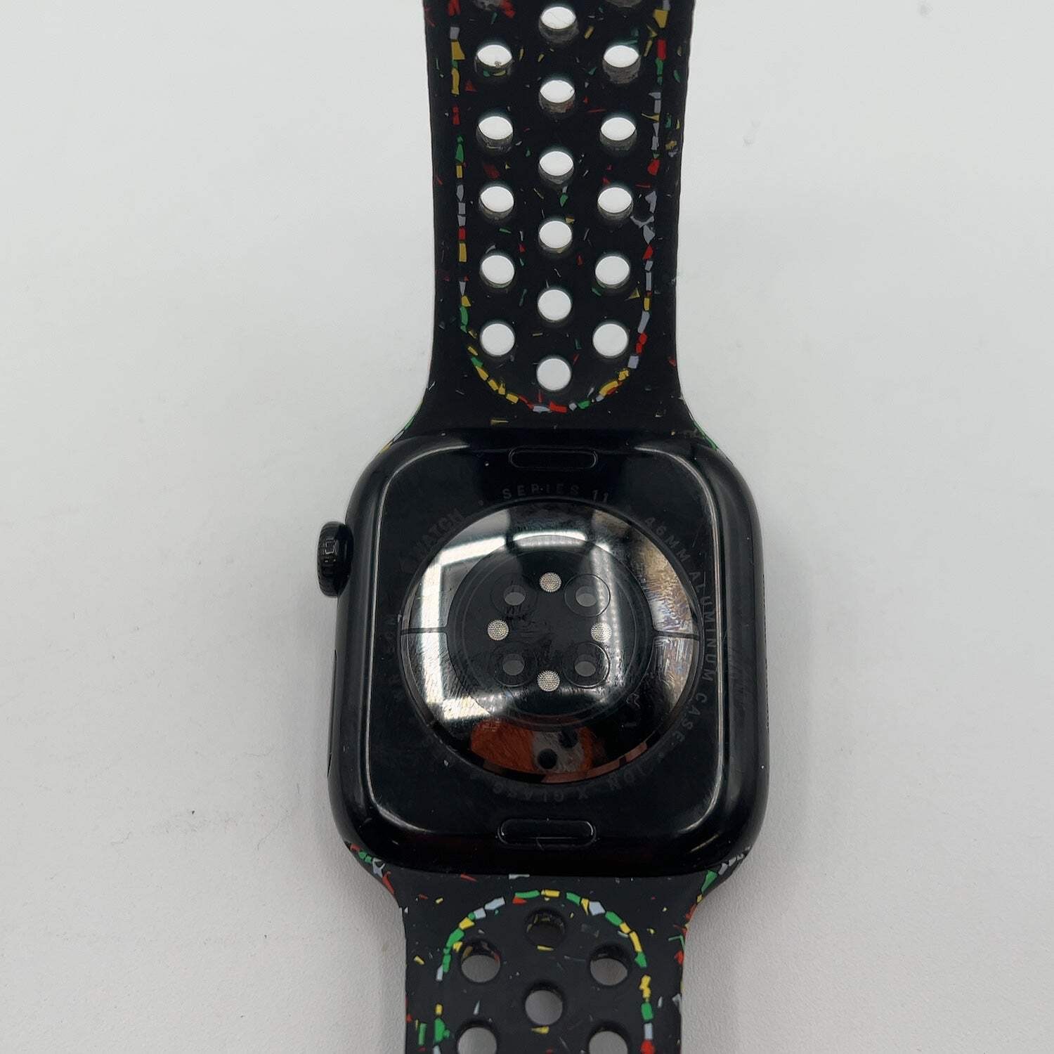 GPS Only Apple Watch Series 11 46MM Black Aluminum Splash Nike Band MEW84LW/A