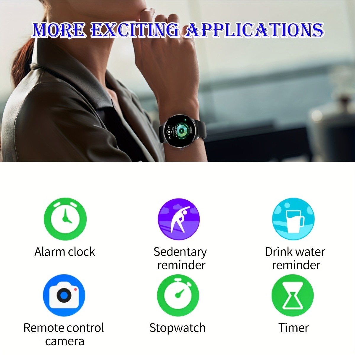 Smartwatch for Women Ultra Slim,l.42″ AMOLED Fitness Tracker with Heart Rate, BI