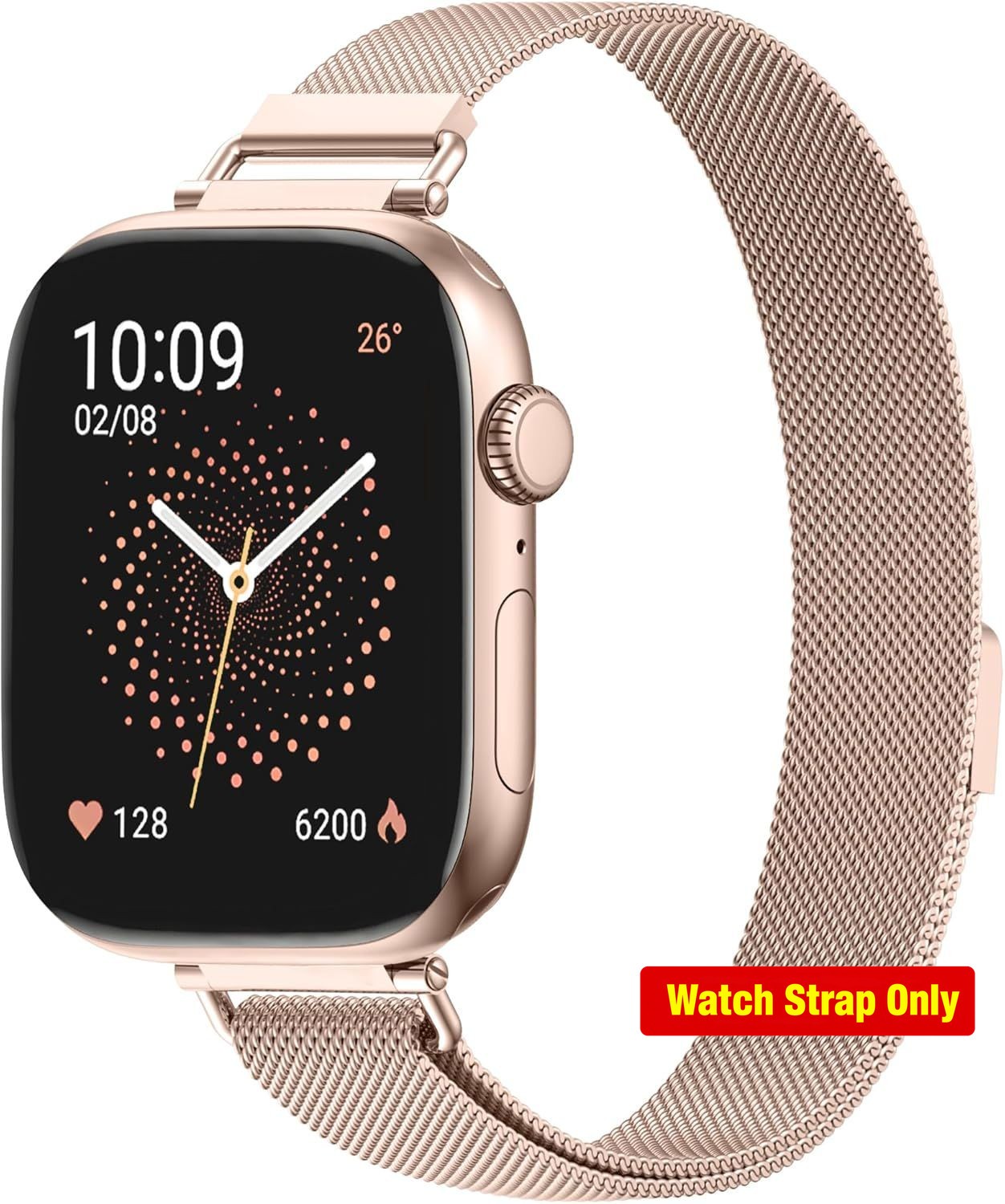 Milanese Loop Metal Mesh Strap for Apple Watch 42mm 44mm Ultra-Slim Design