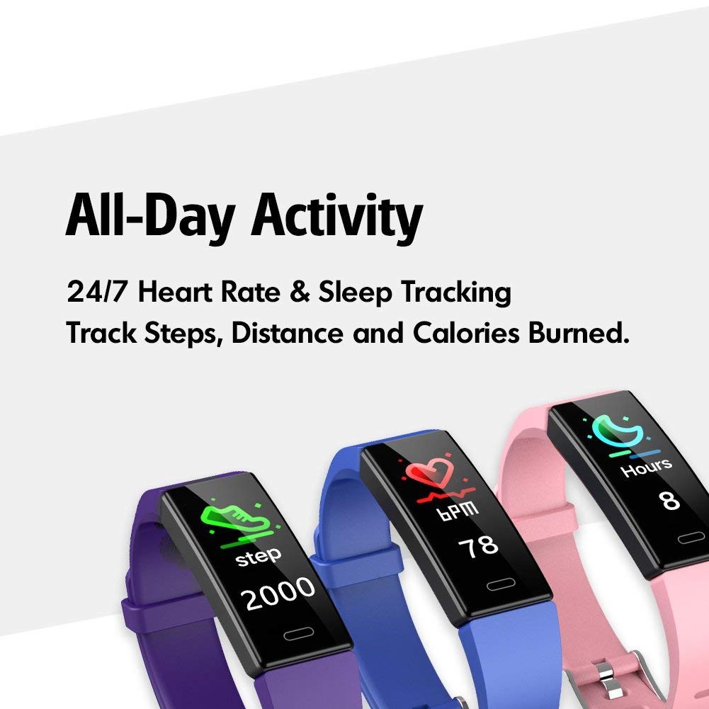 ZURURU Fitness Tracker with Blood Pressure Heart Rate Sleep Health Monitor fo…