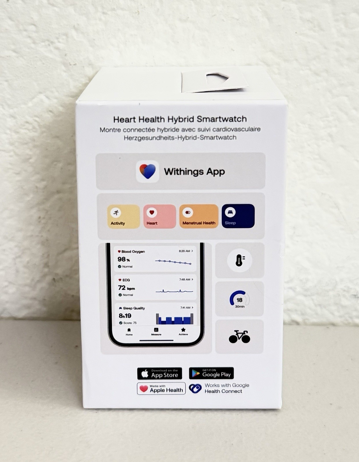 Withings ScanWatch 2 – Heart Health Hybrid Smartwatch – 42mm – Black/Silver NEW