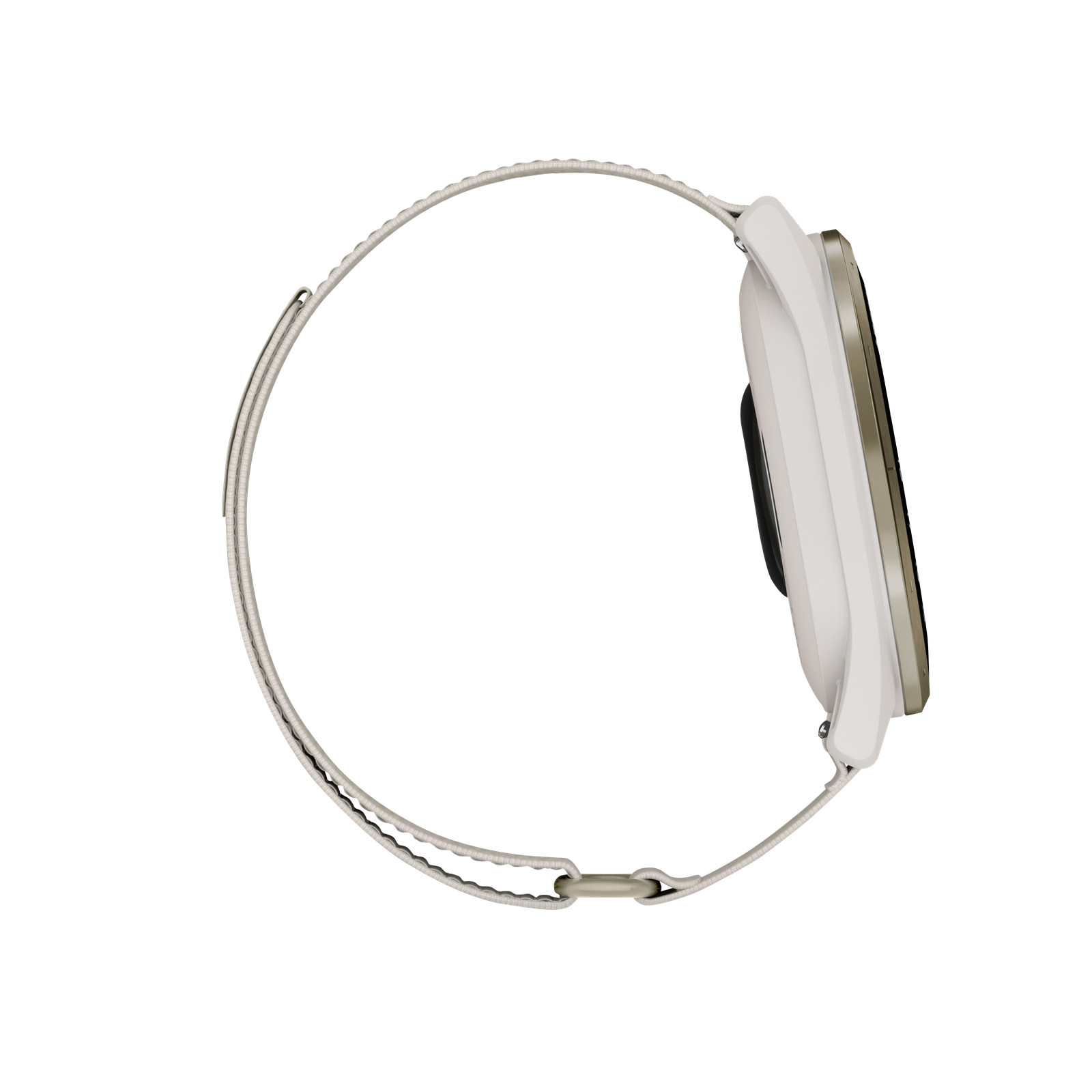 Garmin Approach S50, Gold Bezel/Ivory ComfortFit Nylon Band, (010-03010-01)