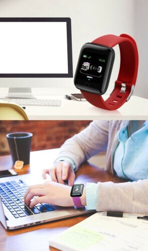 2023 SMARTWATCH SmartBand per ANDROID DONNA UOMO notifiche APP FITNESS NUOVO