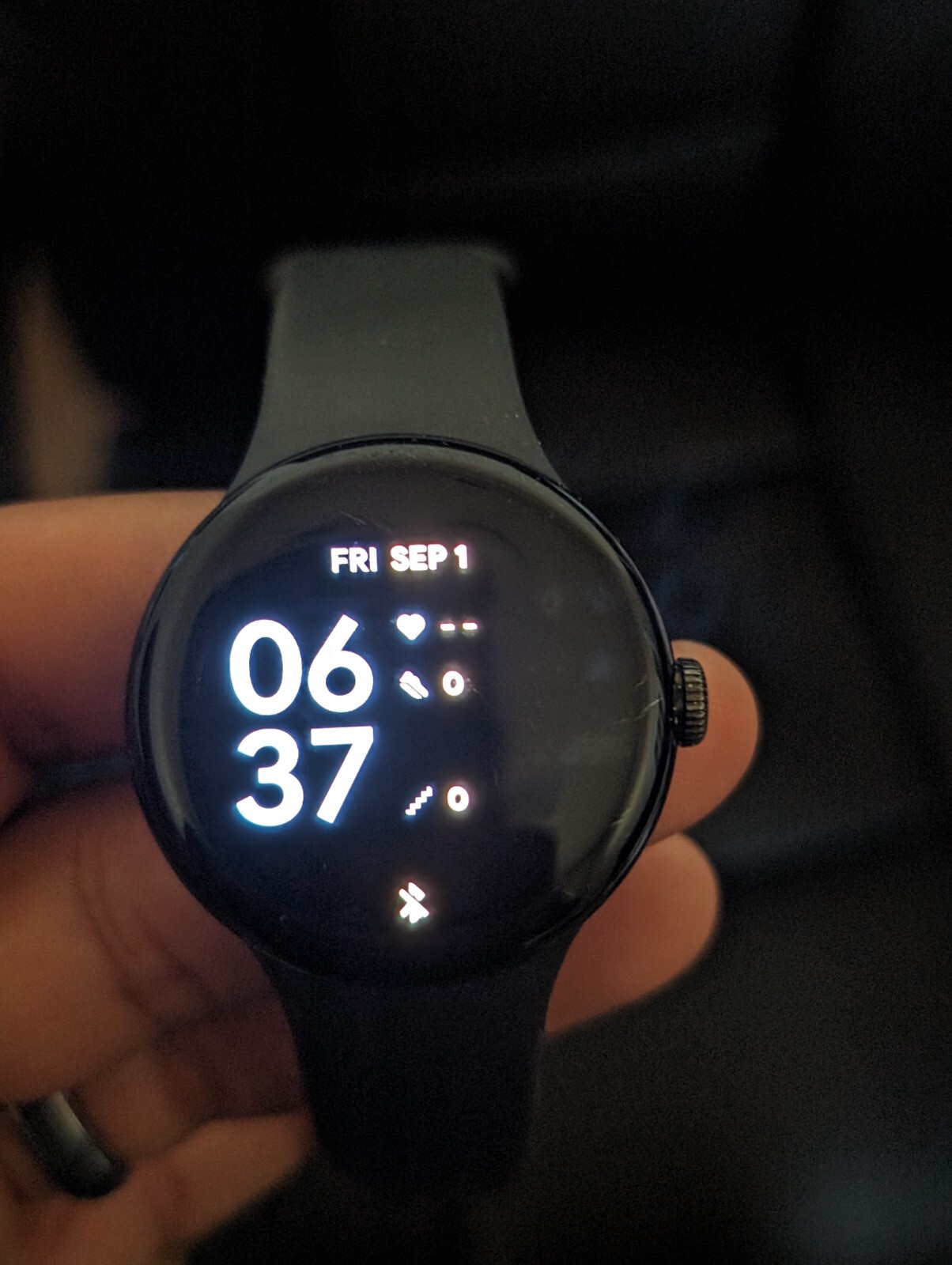 Google Pixel Watch 41mm Matte Black Stainless Steel Case with Obsidian Active…