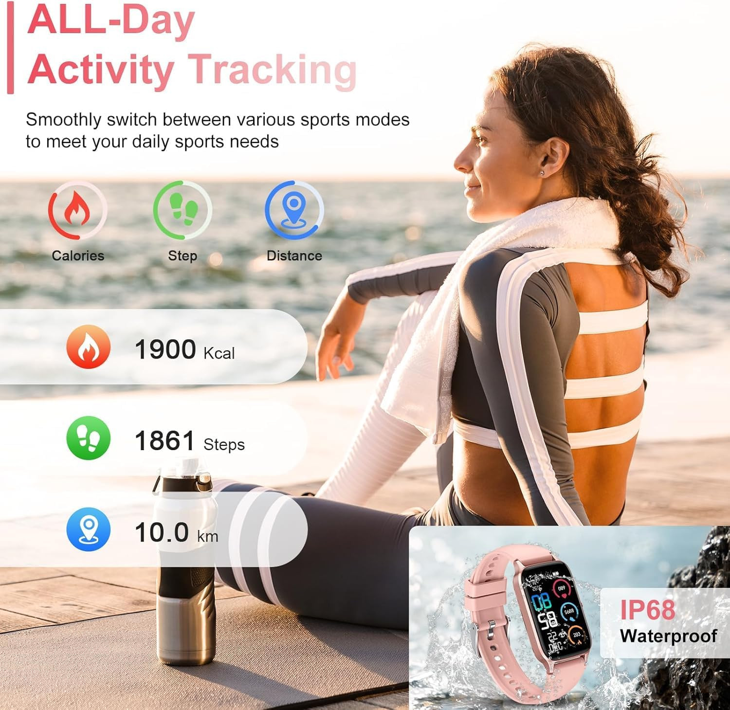 Smart Watch for Women, 1.57″ Smartwatch (Answer/Make Call), 2025 NEW Fitness Tra
