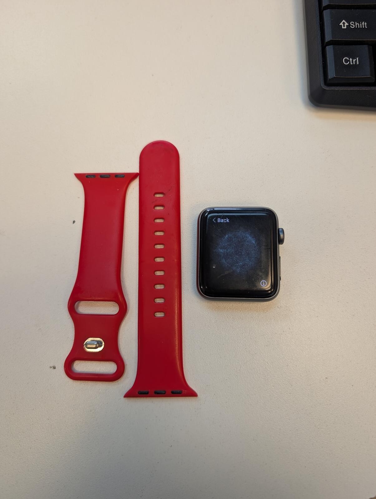 Apple Watch Series 3 42mm with Red Sports Free Shipping
