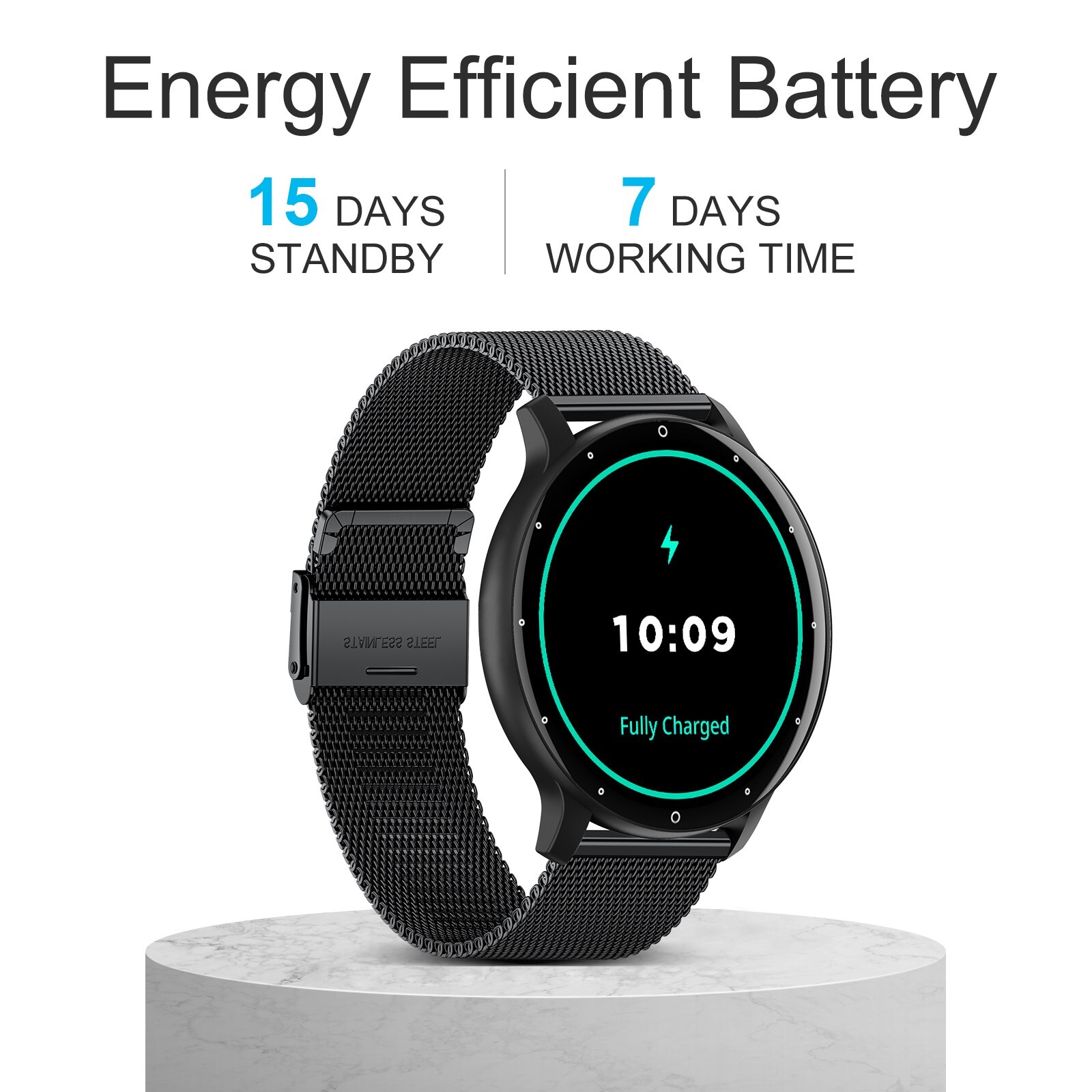Smart Watch for Men Women Sport Fitness Tracker Heart Rate Waterproof SOS Gift