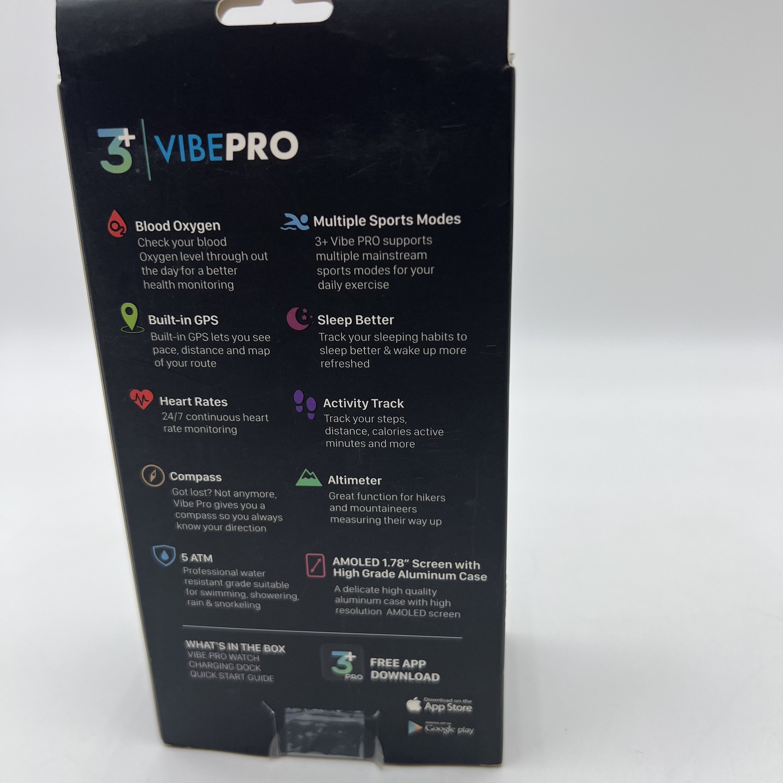 3Plus Vibe+ Pro Smartwatch – GPS, Heart Rate, Fitness Tracker Watch