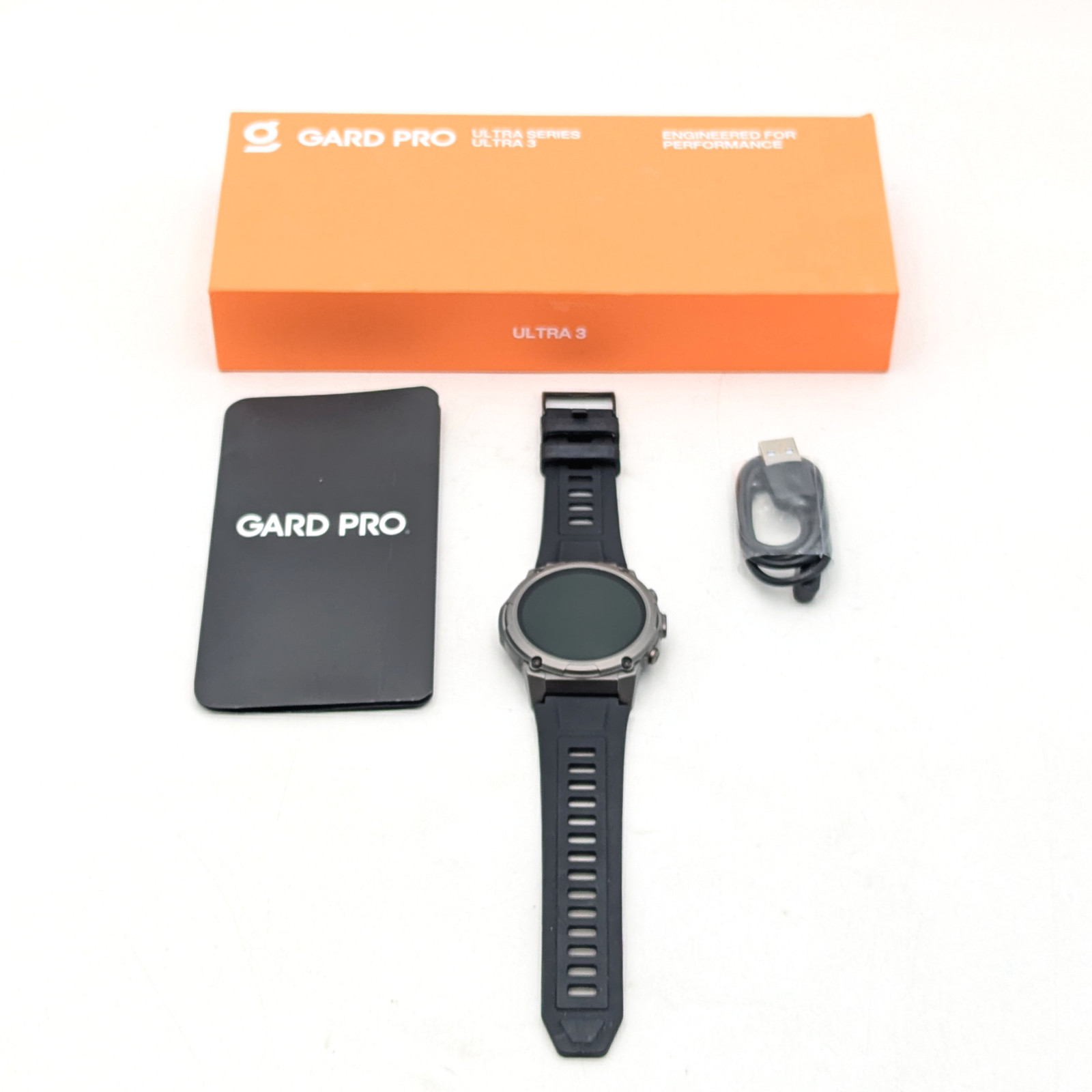 Gard Pro Ultra 3 Rugged 52mm Smart Watch | Black | GPS ONLY