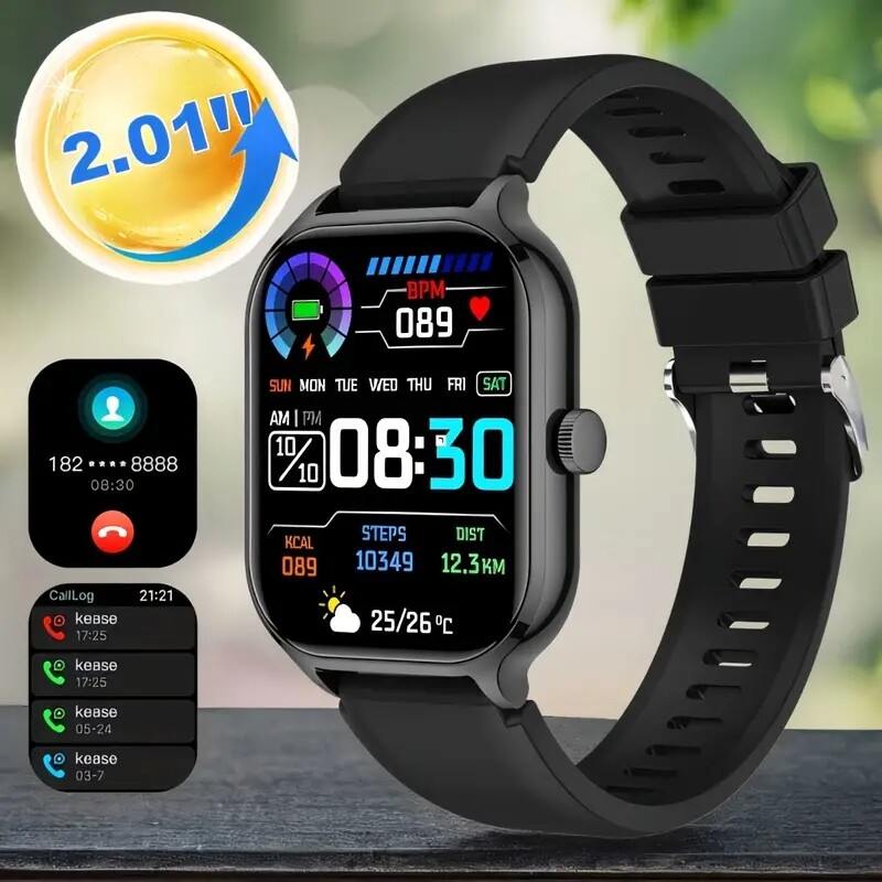 Smart Watch For iPhone,Android Phones,2.01″inch Full Touch Screen for Women/Men