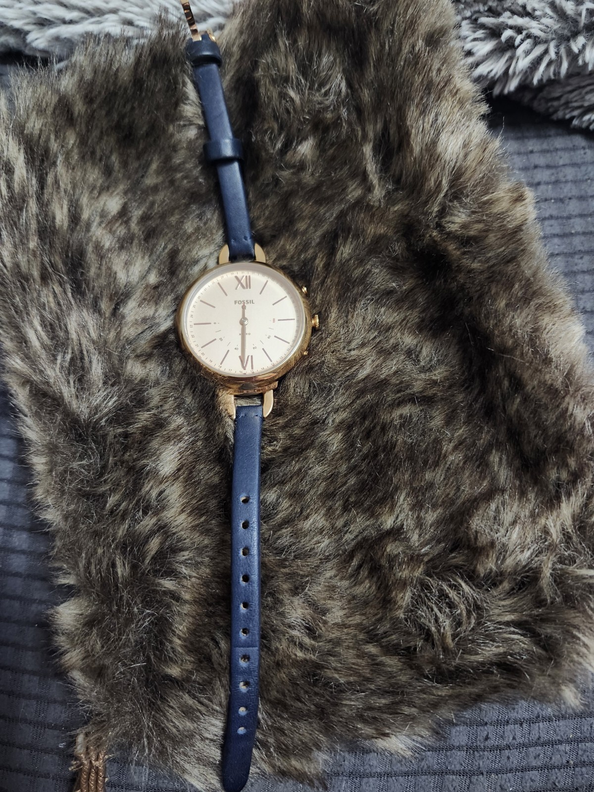 Fossil Hybrid Smartwatch Annette Blue Leather